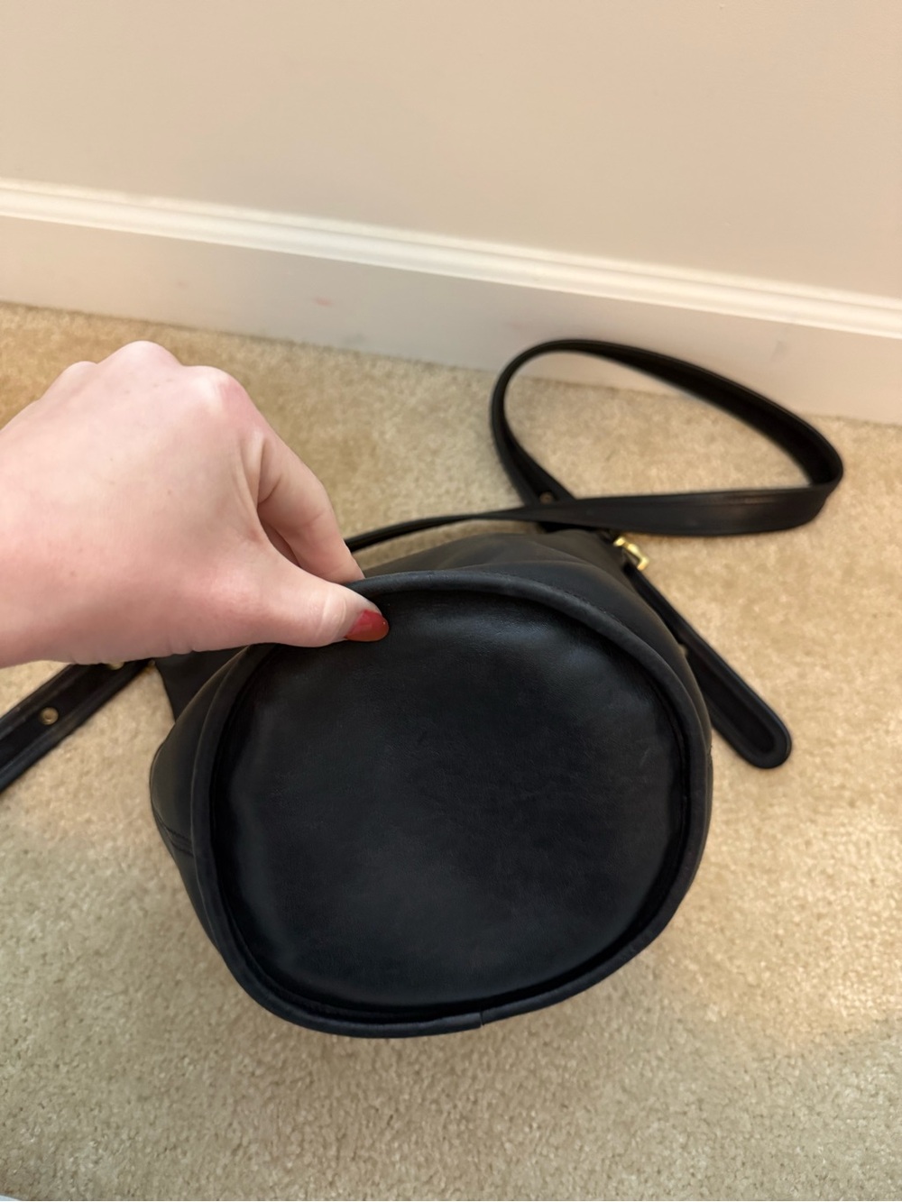 Vintage Coach Leather Helen’s Legacy Bag (Style 9953) - Black - Picture 6 of 7